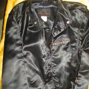 Vintage Rare Bellagio Bomber Style Satin Jacket Size Ladies Small
